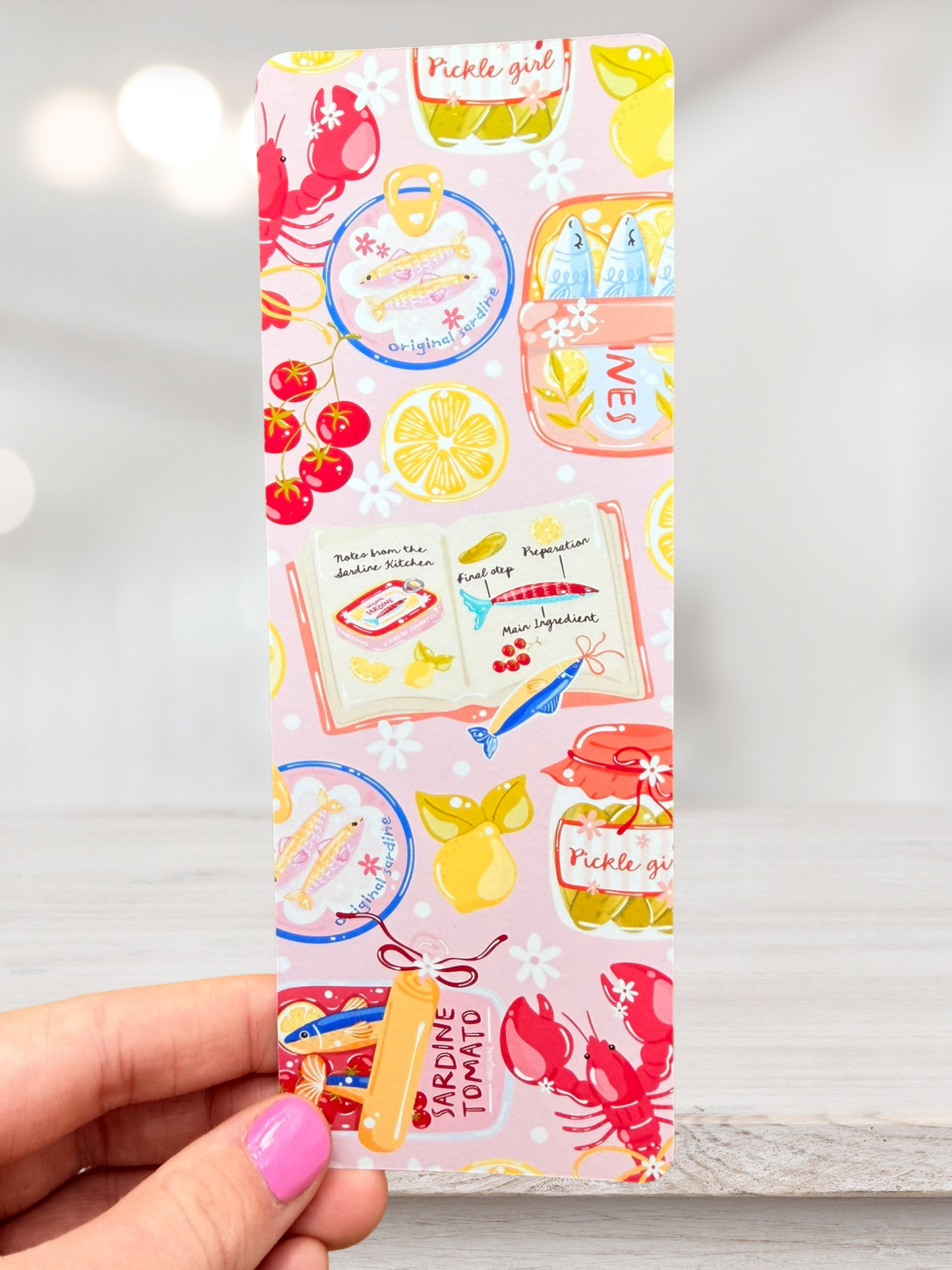 Sardine Recipe Bookmark | Coastal Foodie Bookmark