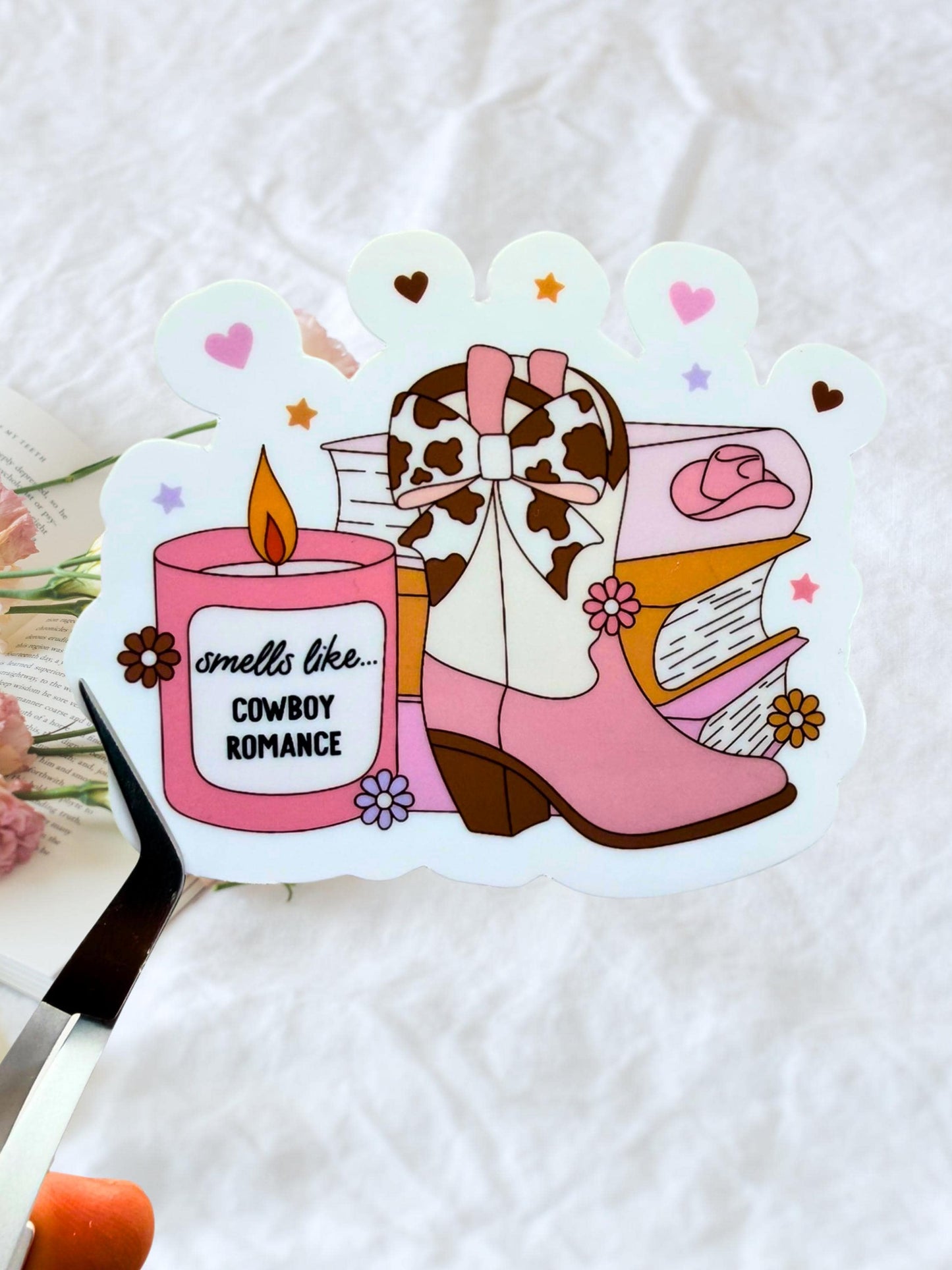 Cowboy Romance BookTok Sticker | Western Romance Reader Sticker