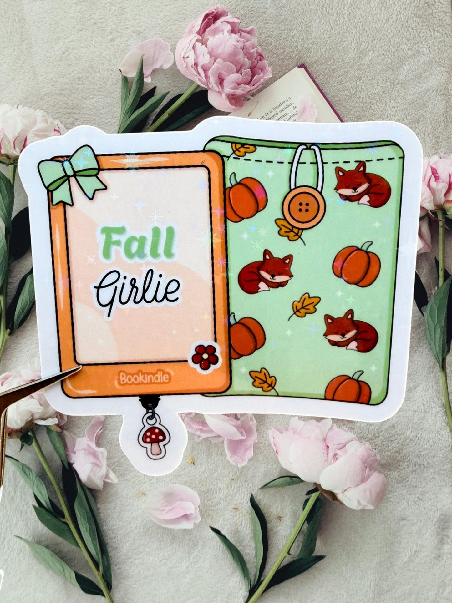 Fall Girlie Sticker | Autumn Bookish Sticker