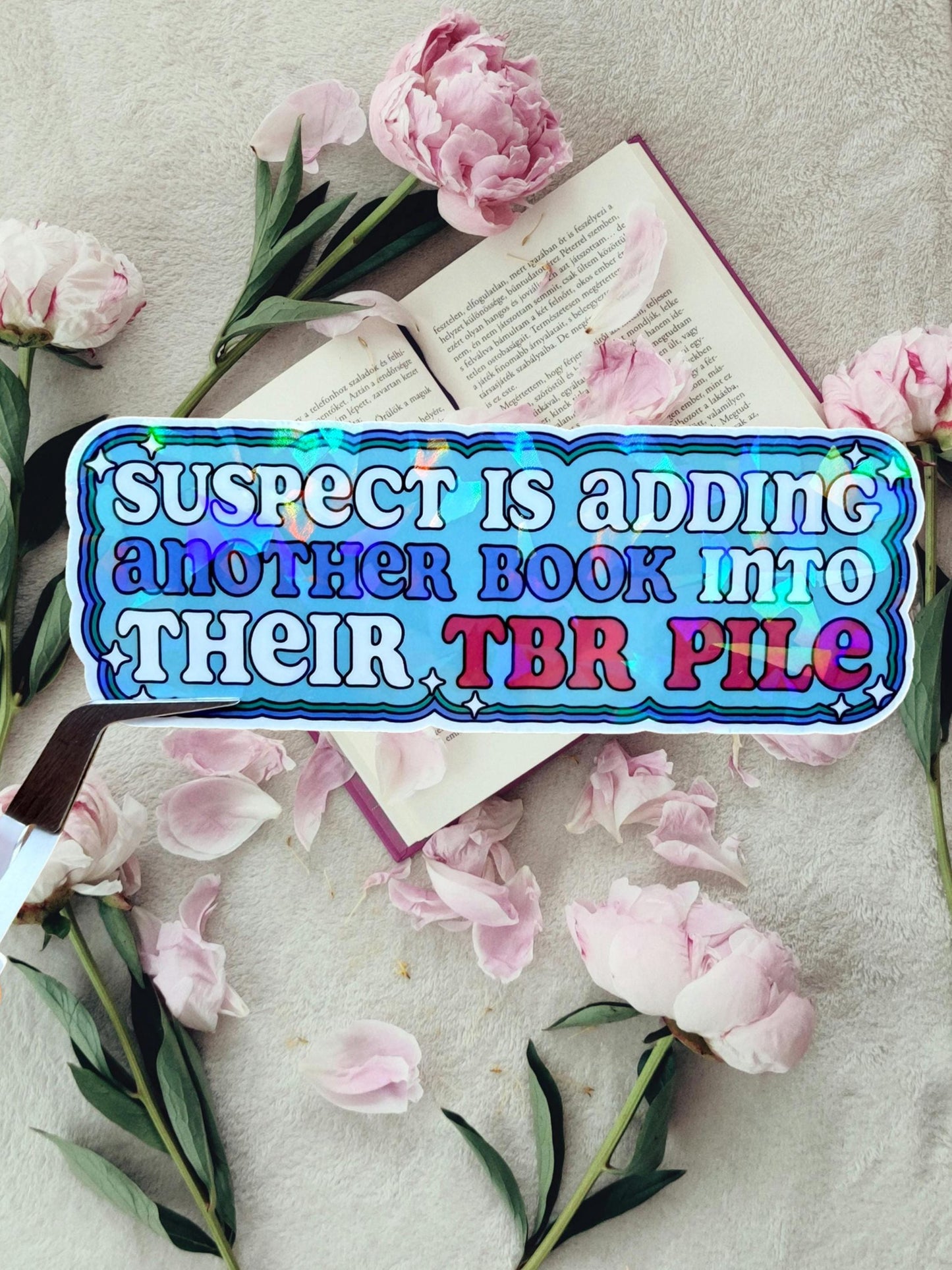 TBR Pile Sticker | Bookish Humour Sticker