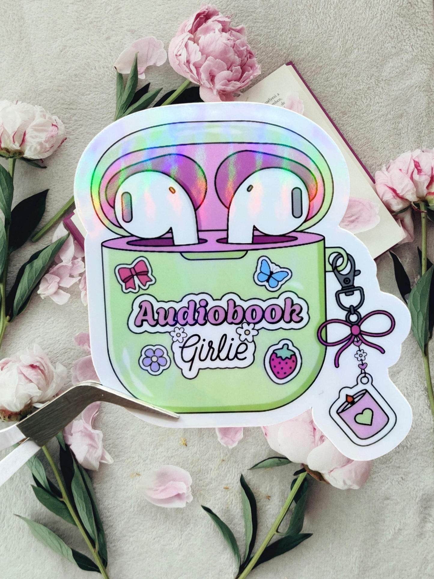 Audiobook Sticker | Holographic Reader Sticker