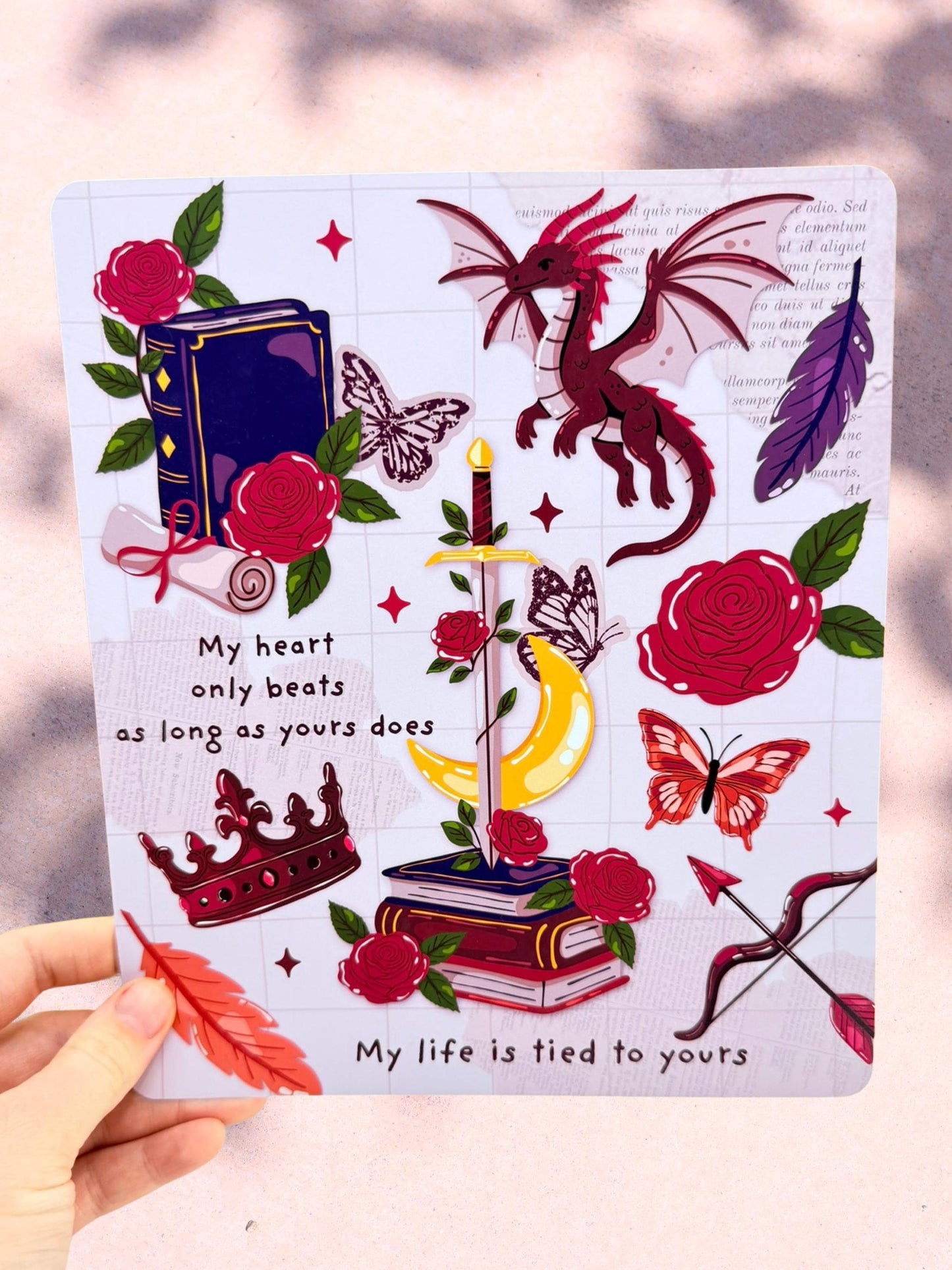 Fantasy Kindle Insert | Romantasy Bookish Kindle Insert