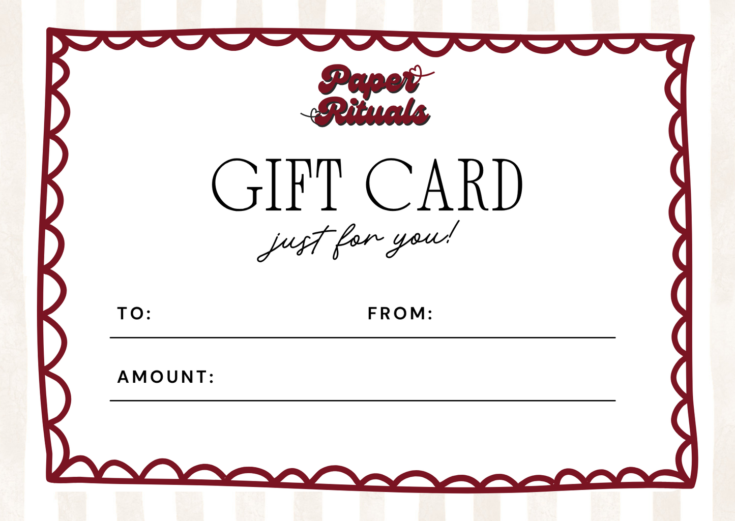Paper Rituals Gift Card