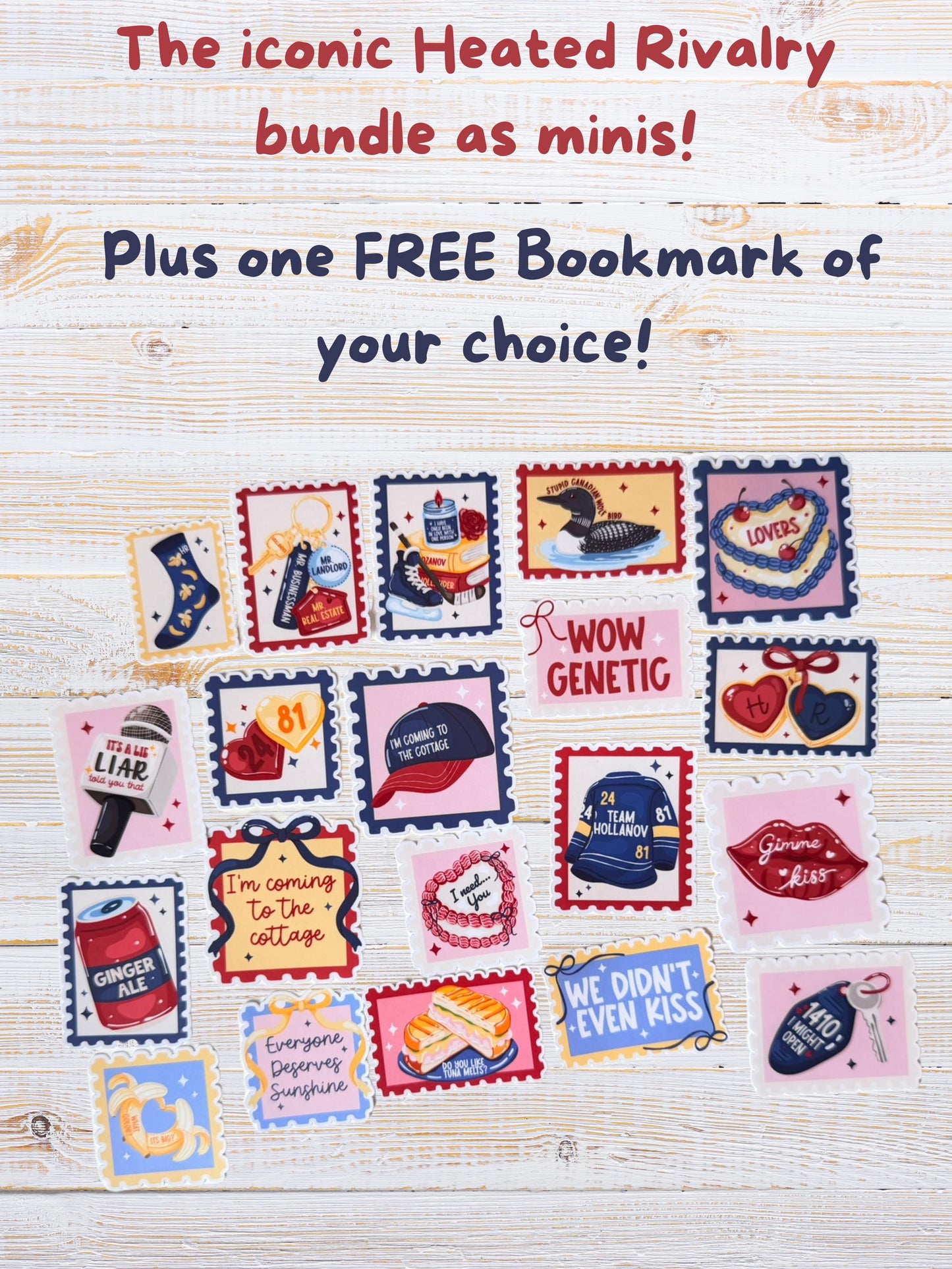 Heated Rivalry Mini Sticker Set | Bookish Hockey Romance Stickers