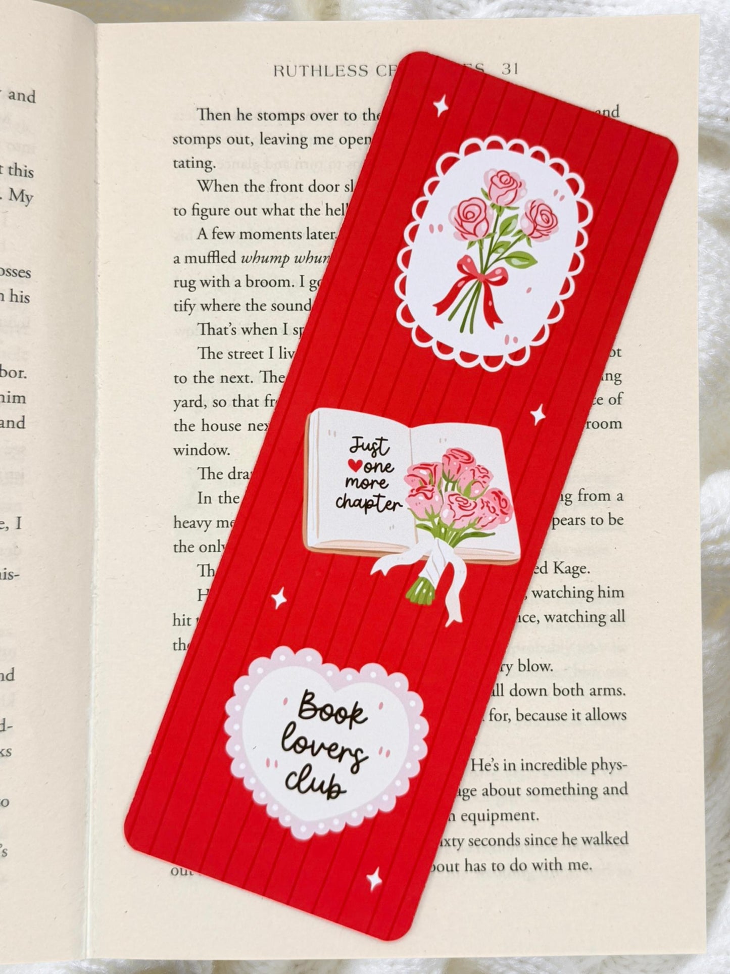 Book Lovers Club Bookmark | Just One More Chapter Bookmark