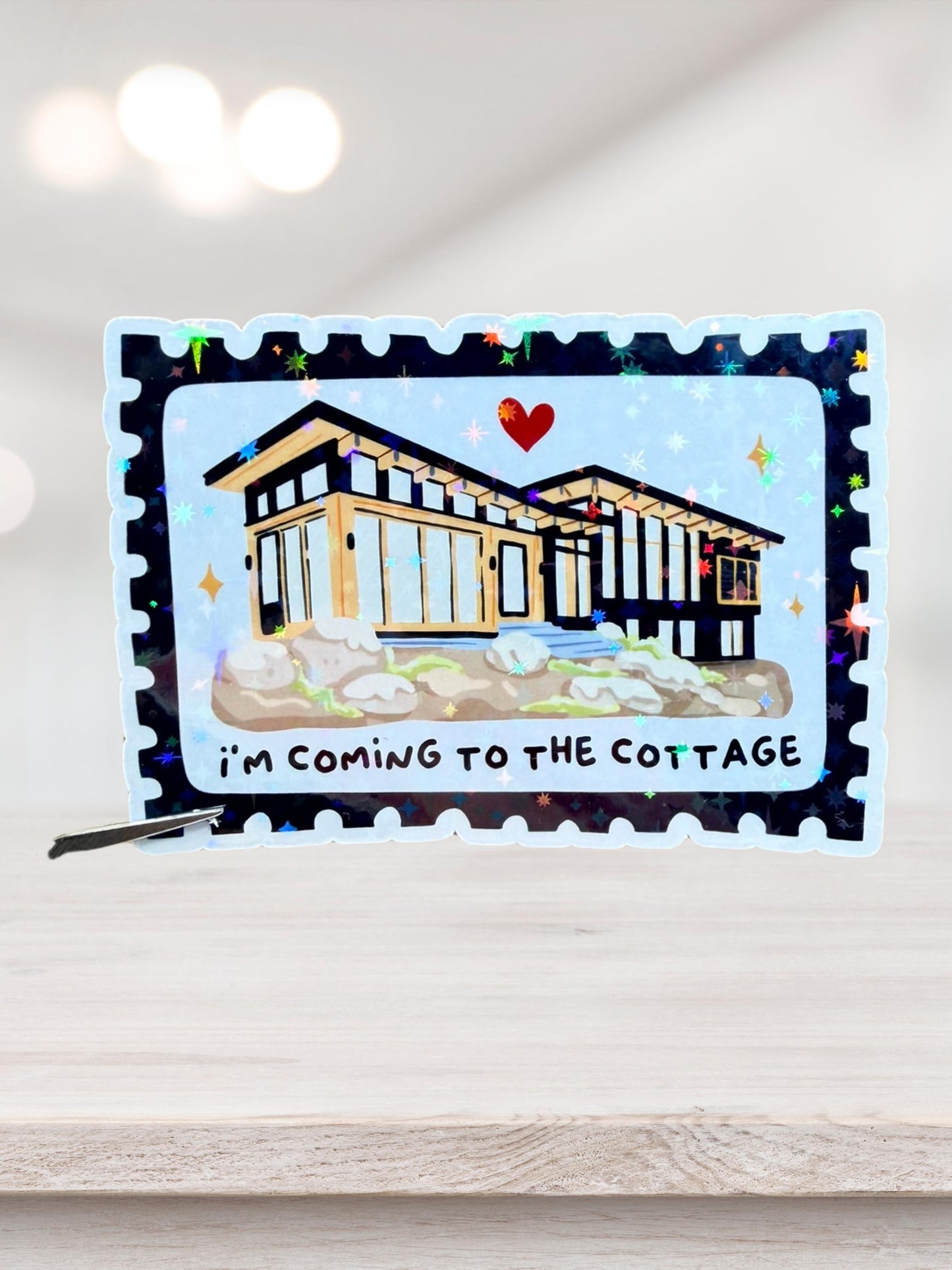Heated Rivalry Cottage Sticker | Hockey Romance Sticker
