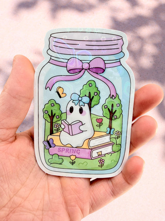 Spring Ghost Sticker | Cottagecore Ghost Sticker