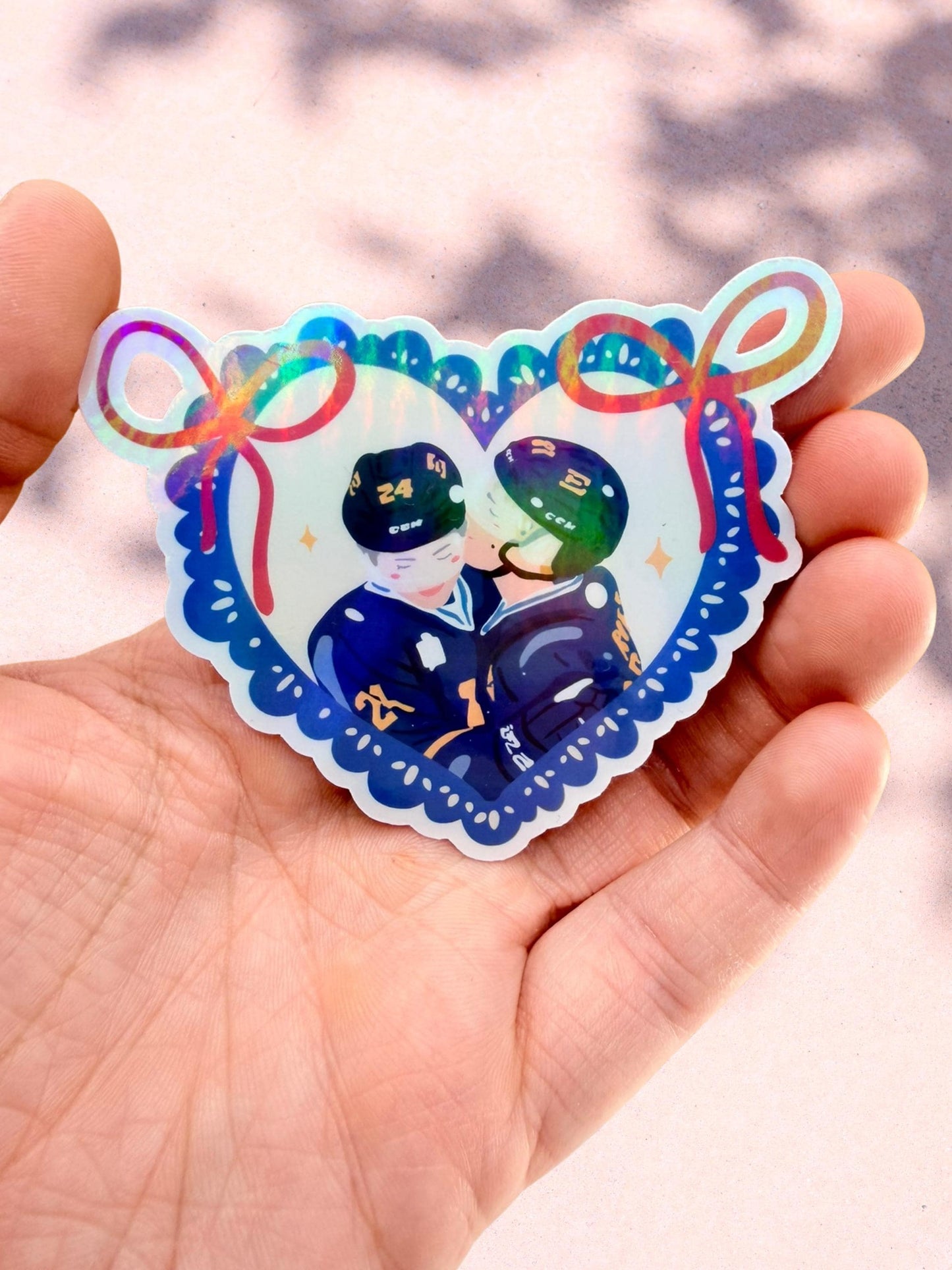 Heated rivalry sticker, hockey romance, shane & ilya inspired, hockey romance, hockey sticker