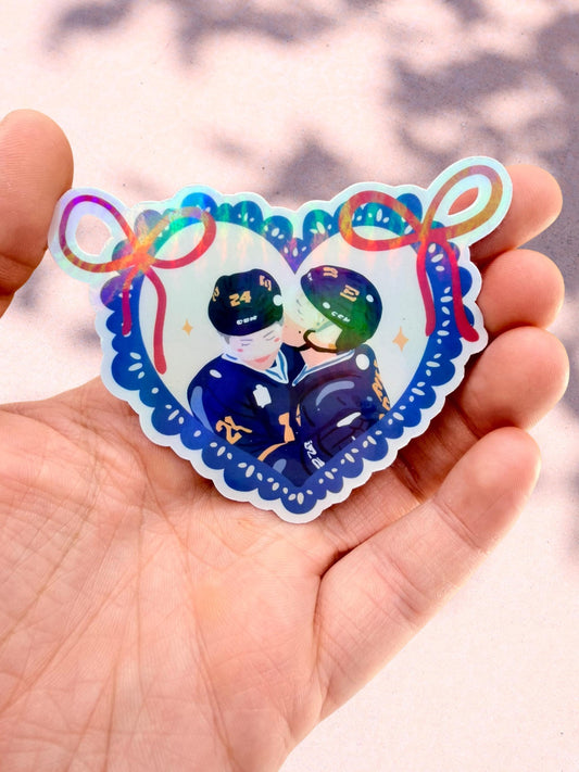 Heated rivalry sticker, hockey romance, shane & ilya inspired, hockey romance, hockey sticker