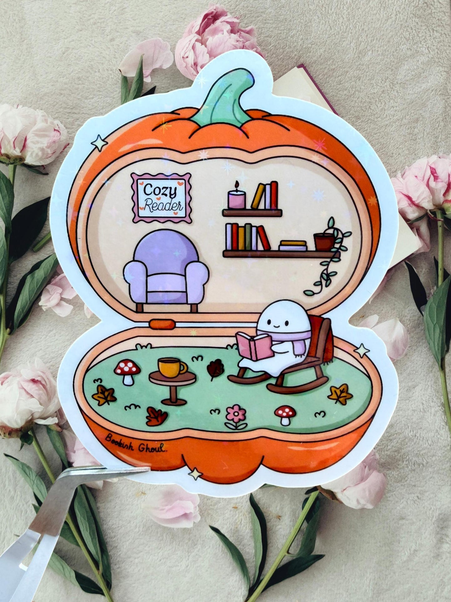 Pumpkin House Sticker | Pumpkin Cottage Sticker