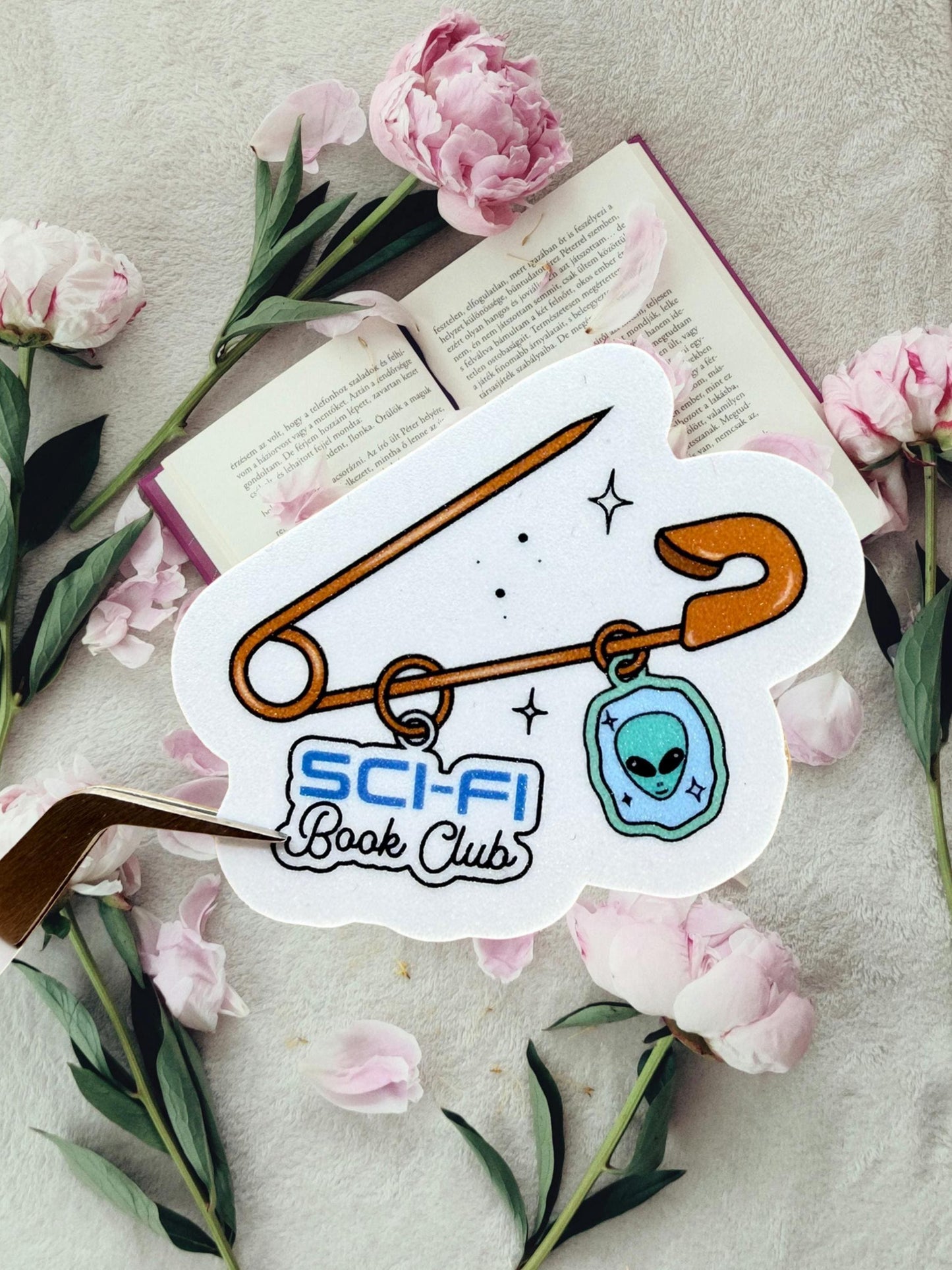Sci-Fi Book Club Sticker | Space Bookish Sticker