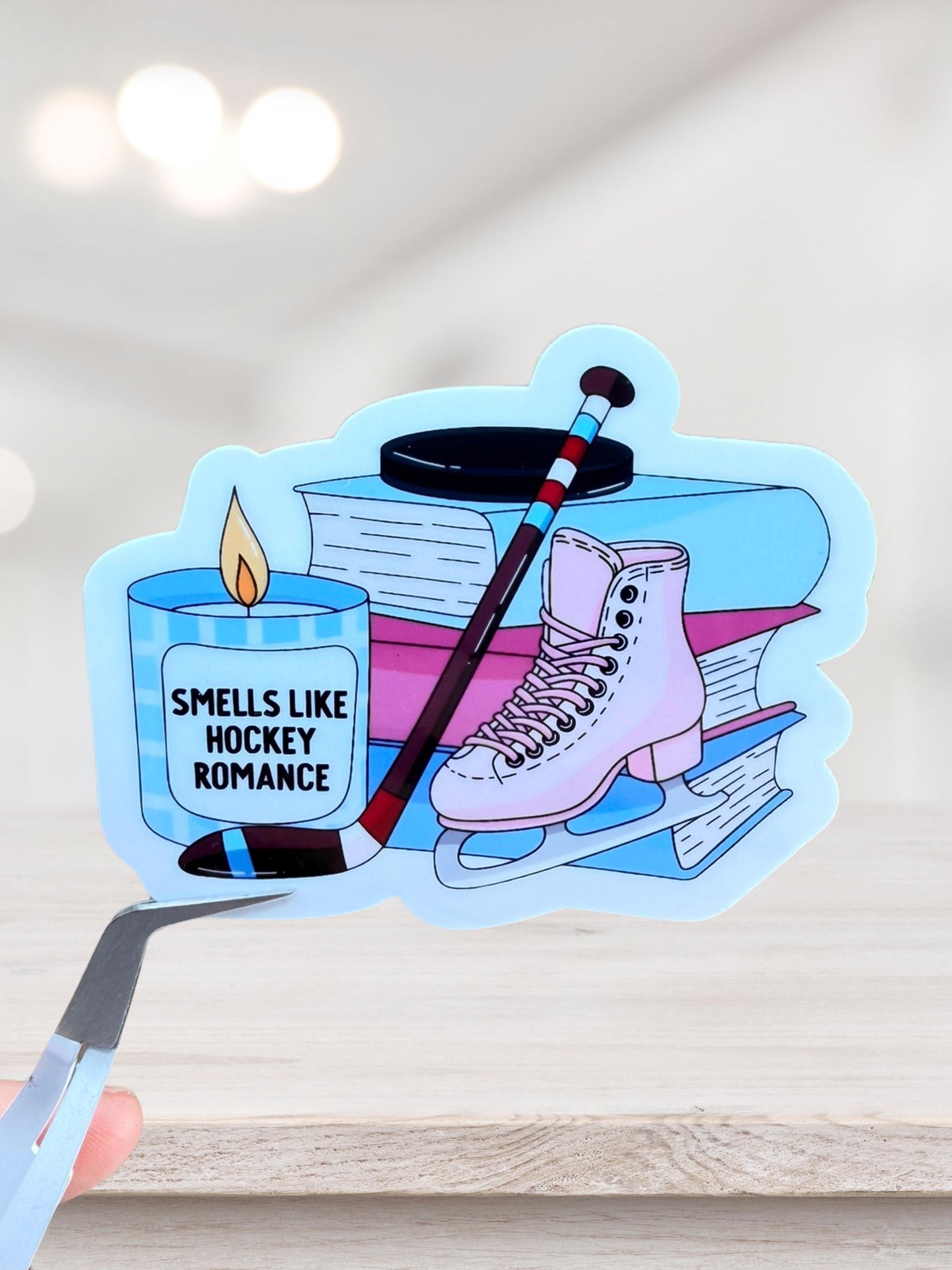 Hockey Romance Sticker | Bookish Sports Romance Vinyl Sticker
