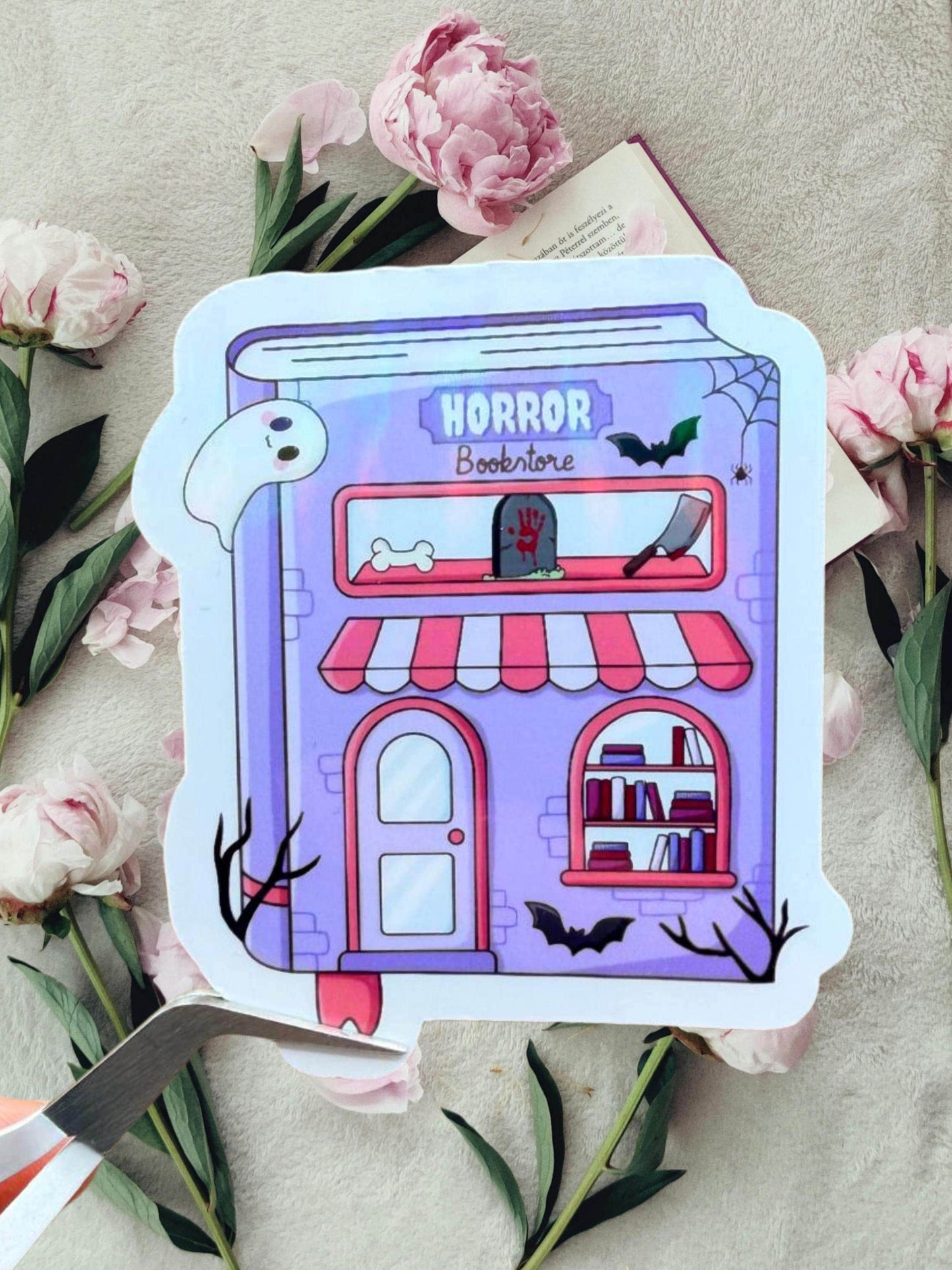 Horror bookstore sticker | Bookish Sticker