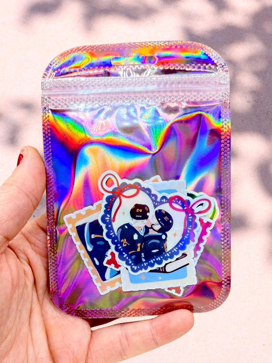 Heated Rivalry Mini Sticker Set | Holographic Bookish Stickers