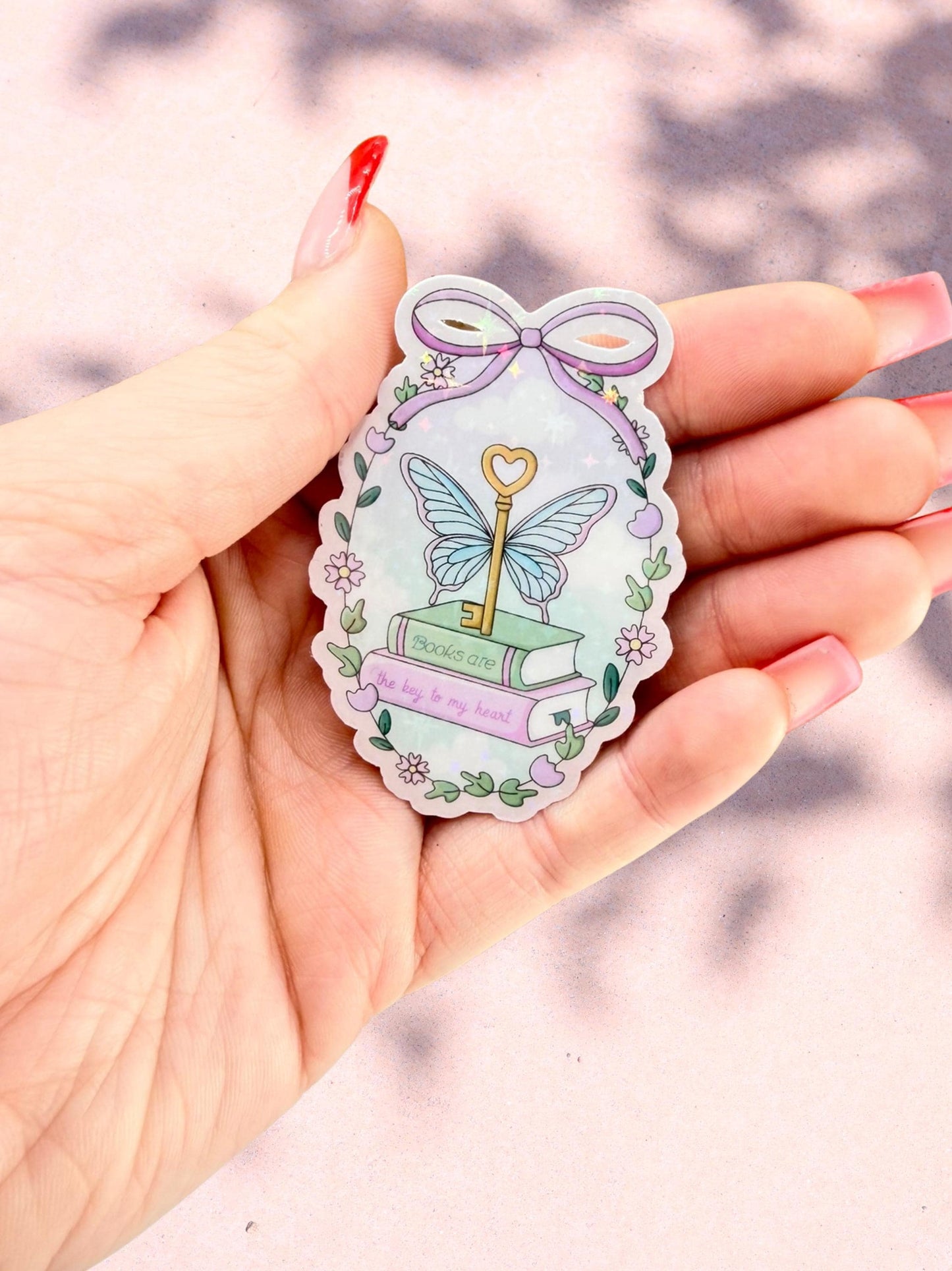Books Are The Key To My Heart Sticker | Book Lover Sticker