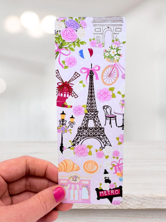 Paris Café Bookmark | Eiffel Tower Bookmark