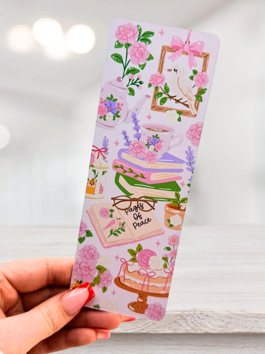 Cosy Bookish Bookmark | Floral Reader Bookmark