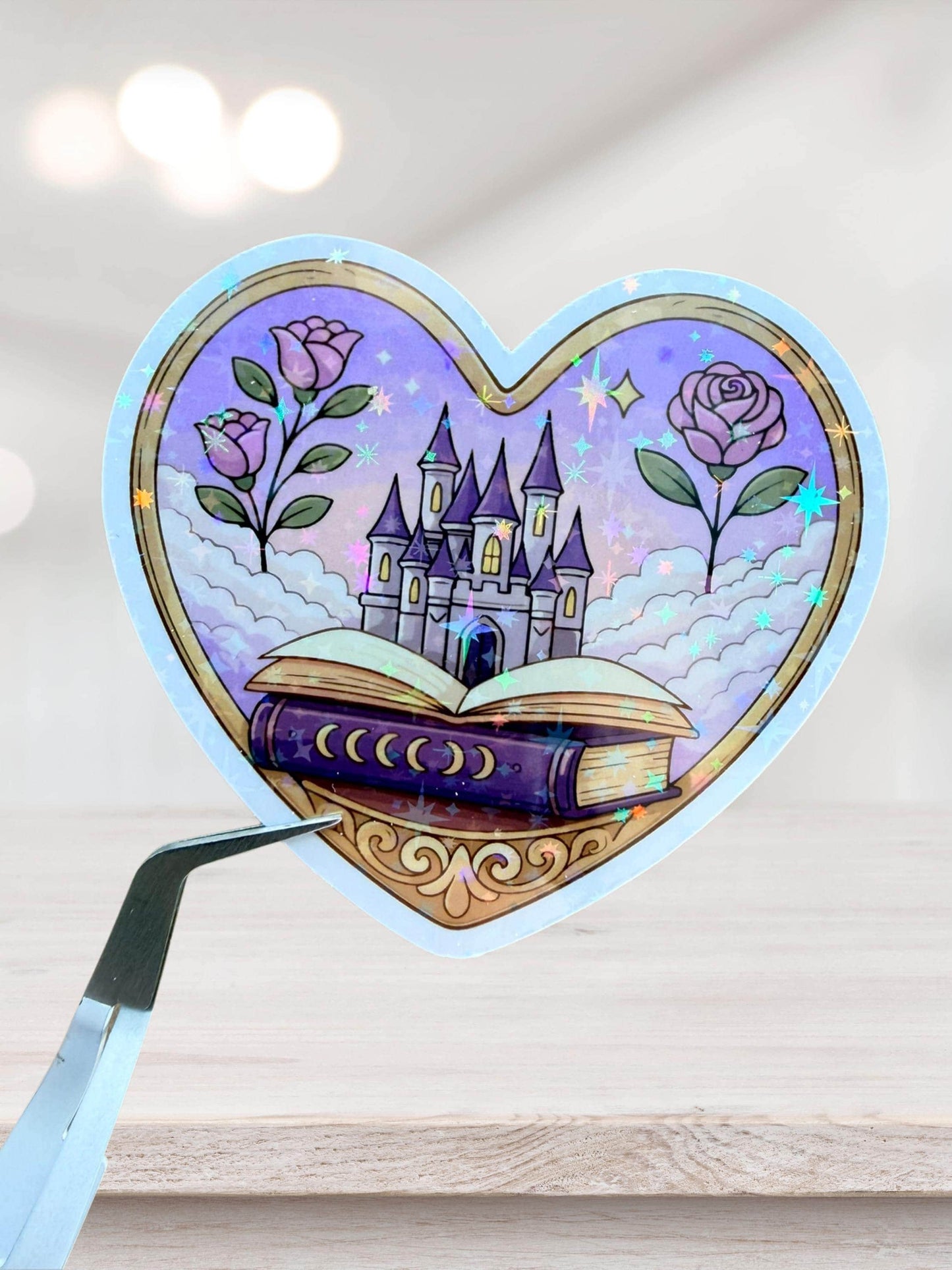 Castle Heart Sticker | Fantasy Book Sticker