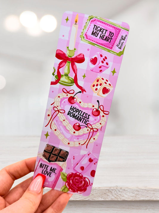Hopeless Romantic Bookmark | Romance Reader Gift