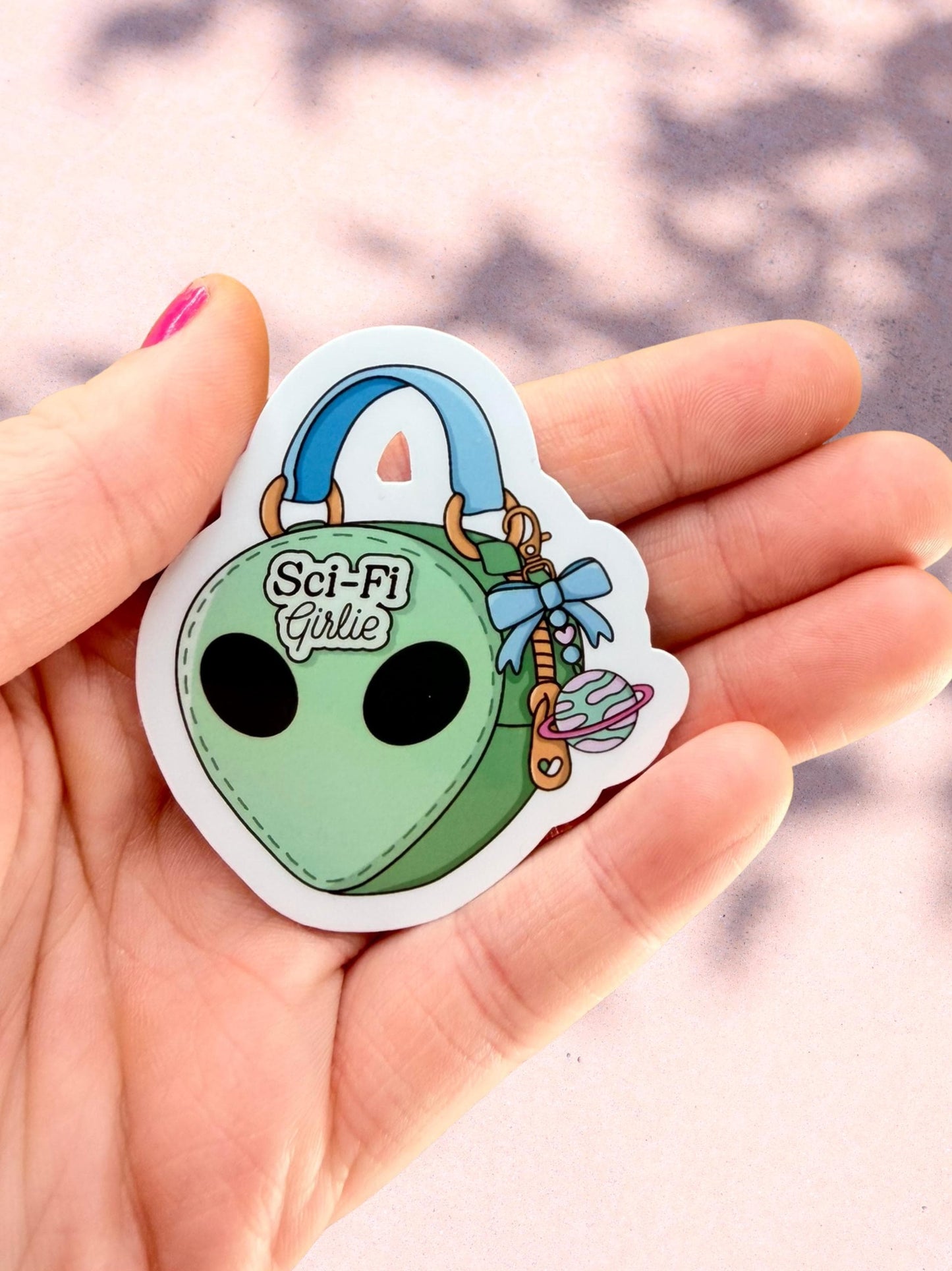Sci-Fi Girlie Sticker | Alien Aesthetic Sticker