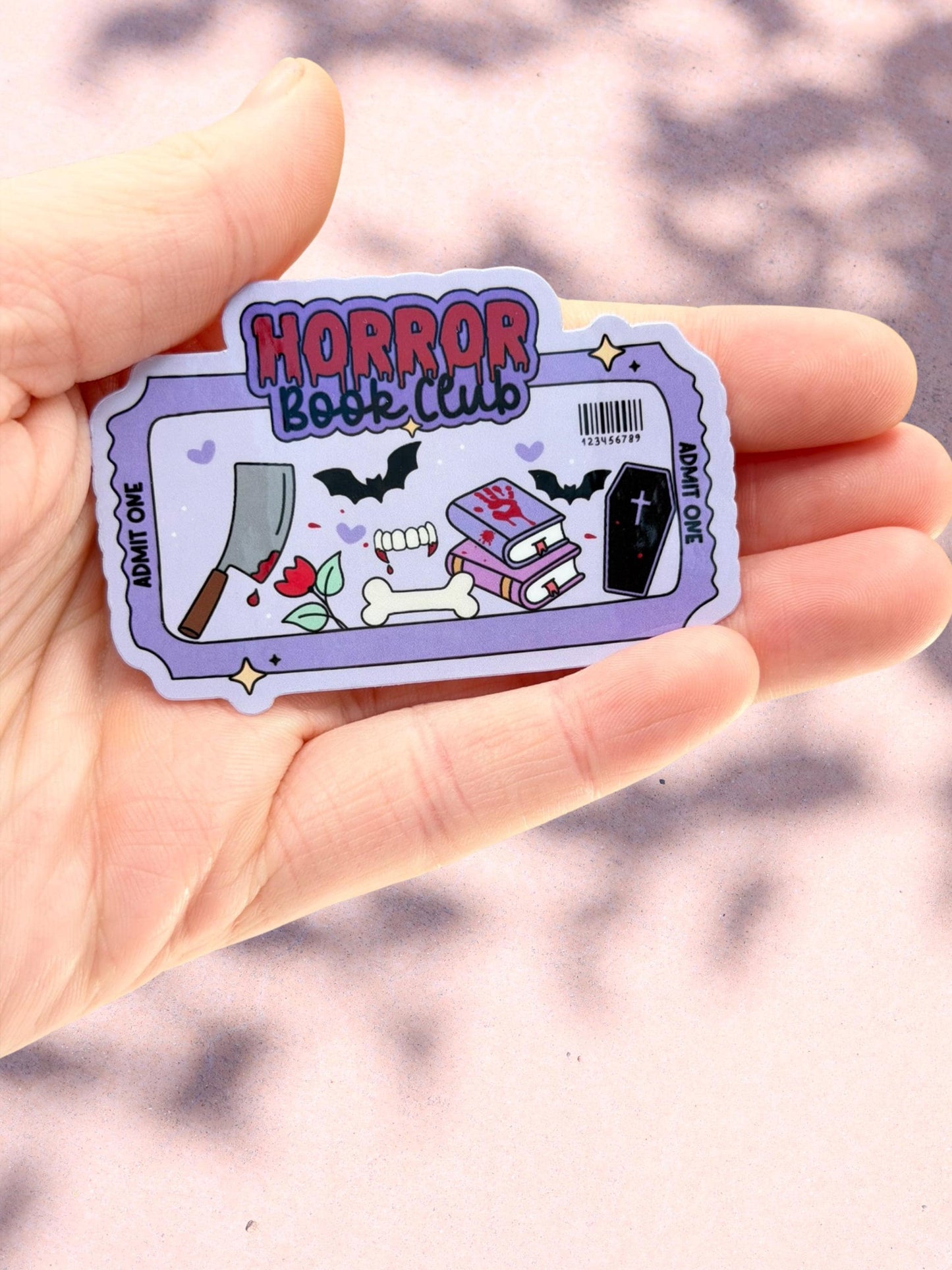 Horror Book Club Sticker | Spooky Bookish Sticker