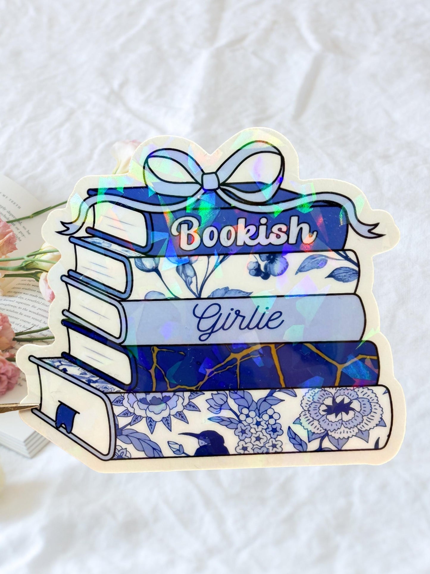 Book Stack Sticker | Bookish Girlie Sticker