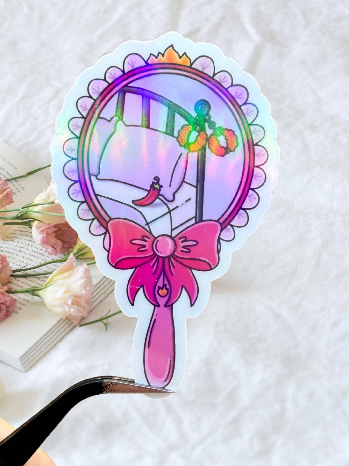 Bedroom Mirror Sticker | Dark Romance Sticker