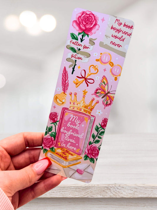 My Book Boyfriend Bookmark | Romance Reader Bookmark