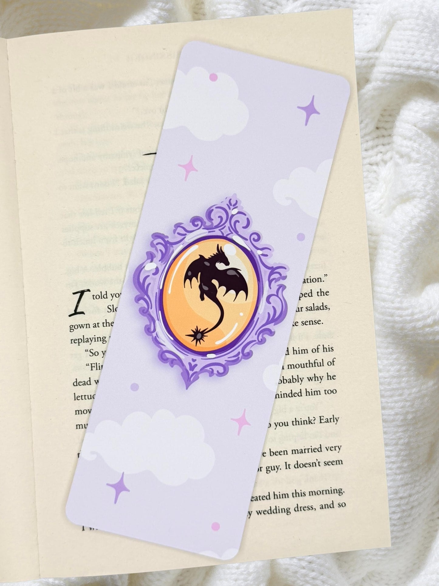 Dragon Cameo Bookmark | Fantasy Romance Bookmark