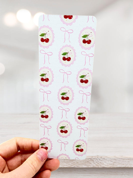 Cherry Bookmark | Vintage Pink Bookmark