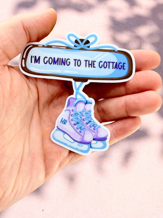 Heated Rivalry Cottage Sticker | Hockey Romance Sticker