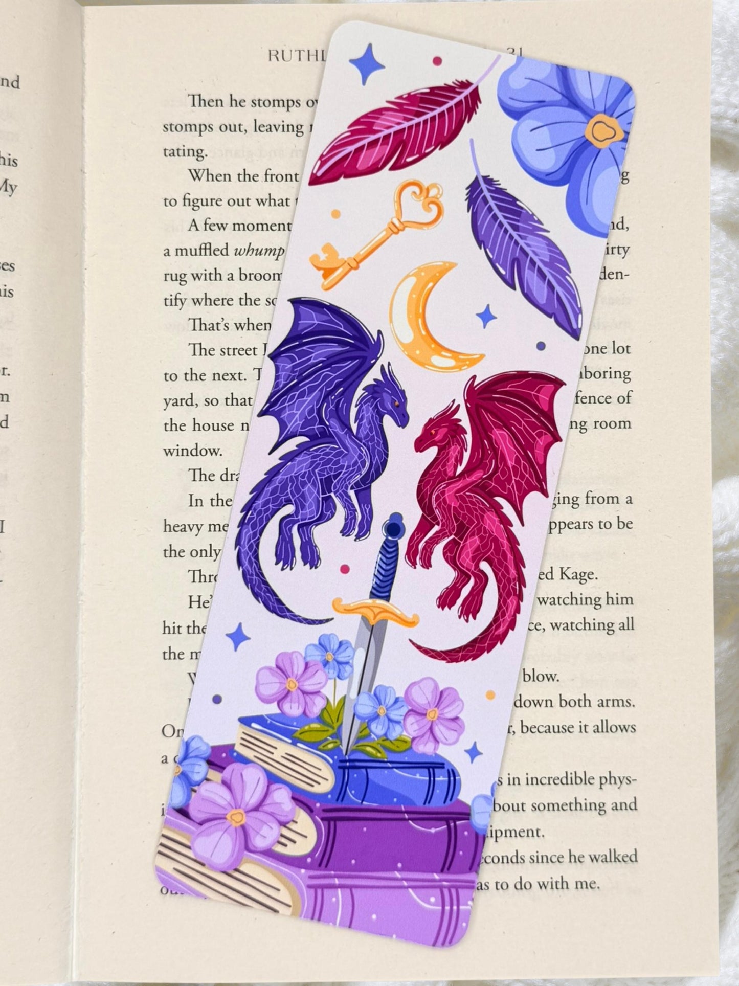 Fantasy Dragon Bookmark | Epic Fantasy Bookmark