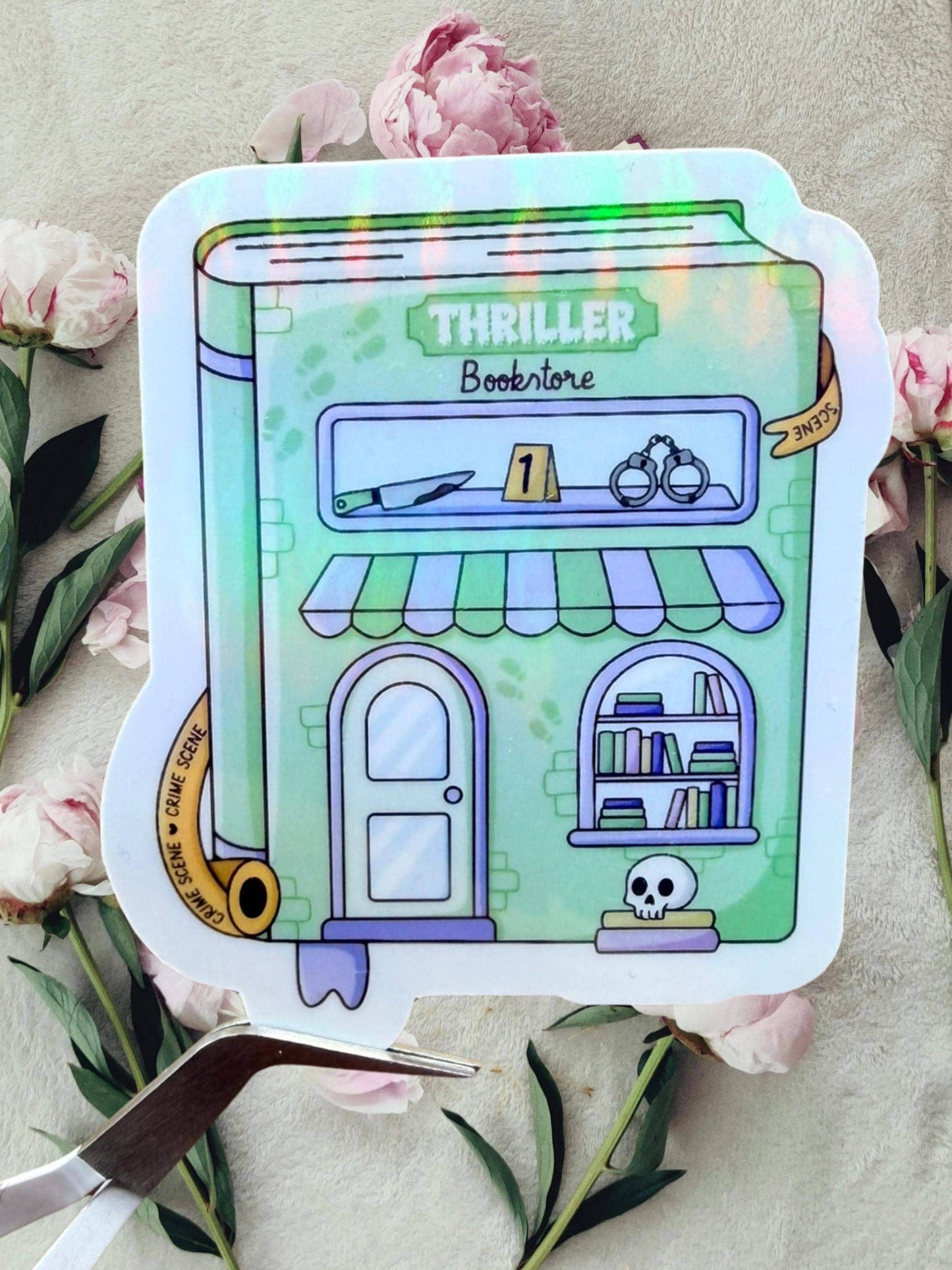 Thriller Bookstore Sticker | Crime Mystery Sticker