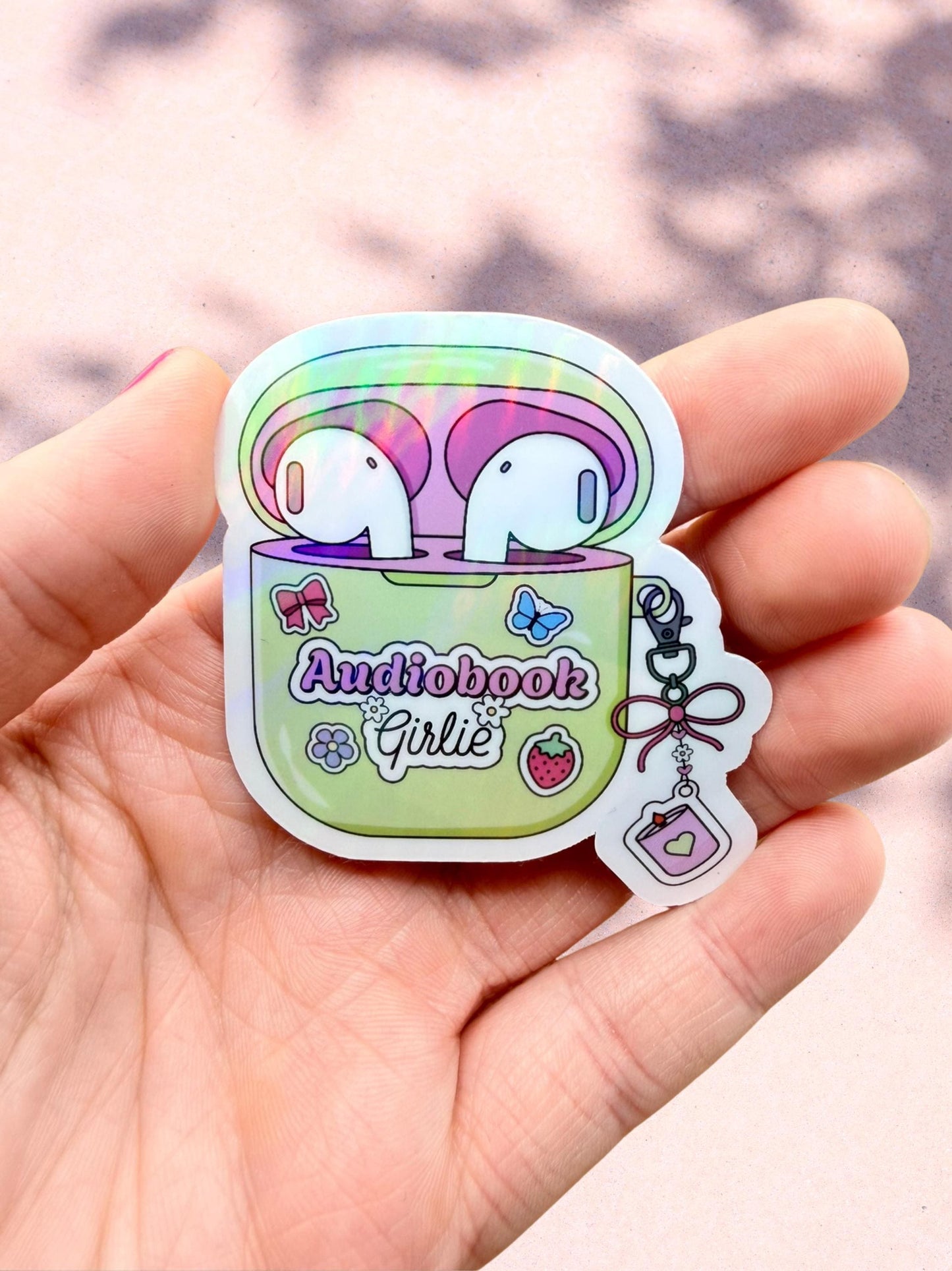 Audiobook Sticker | Holographic Reader Sticker