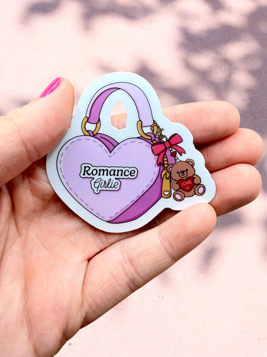 Romance Girlie Sticker | Cute Heart Book Sticker