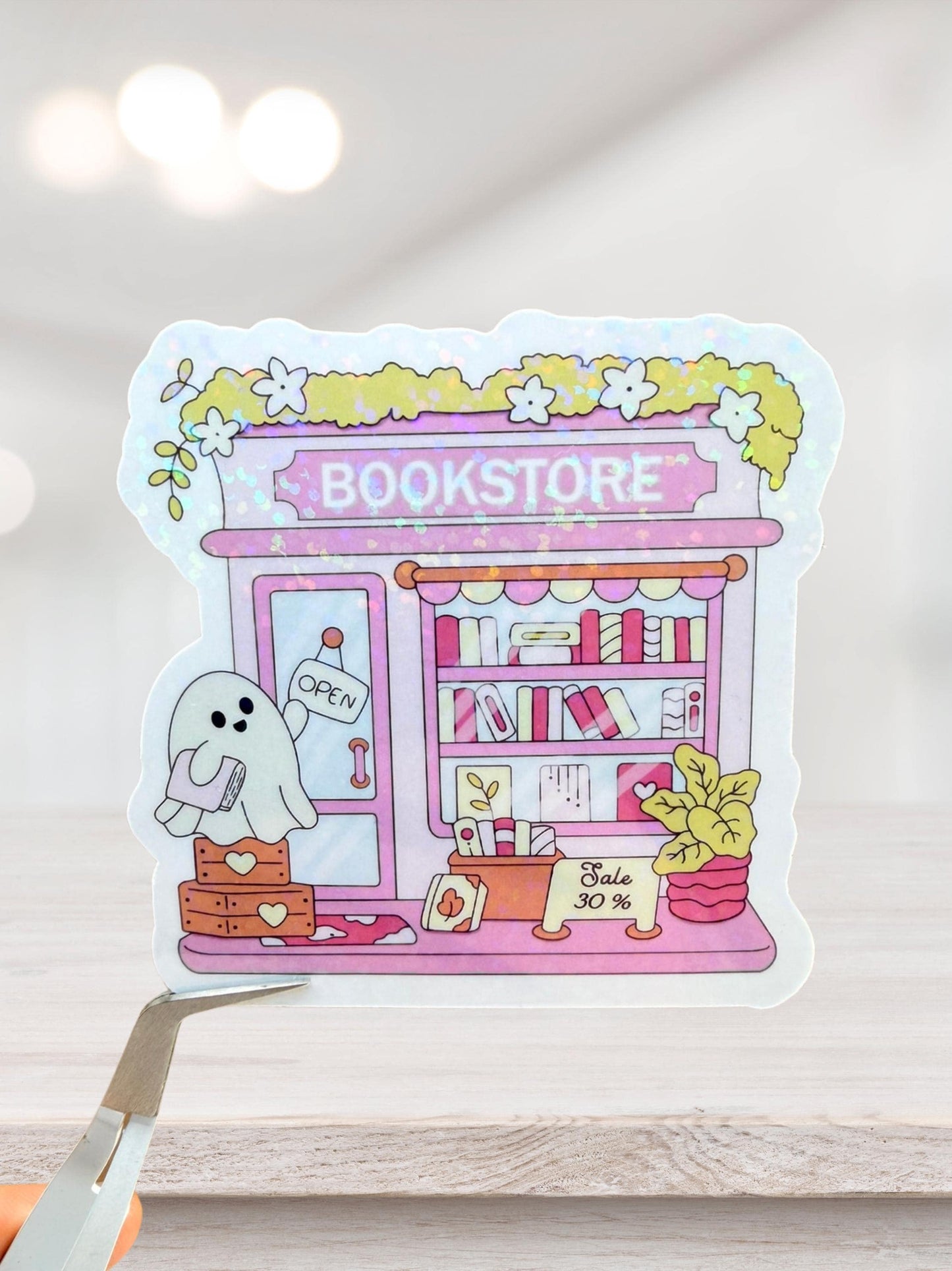 Bookstore Sticker | Cosy Bookish Vinyl Sticker