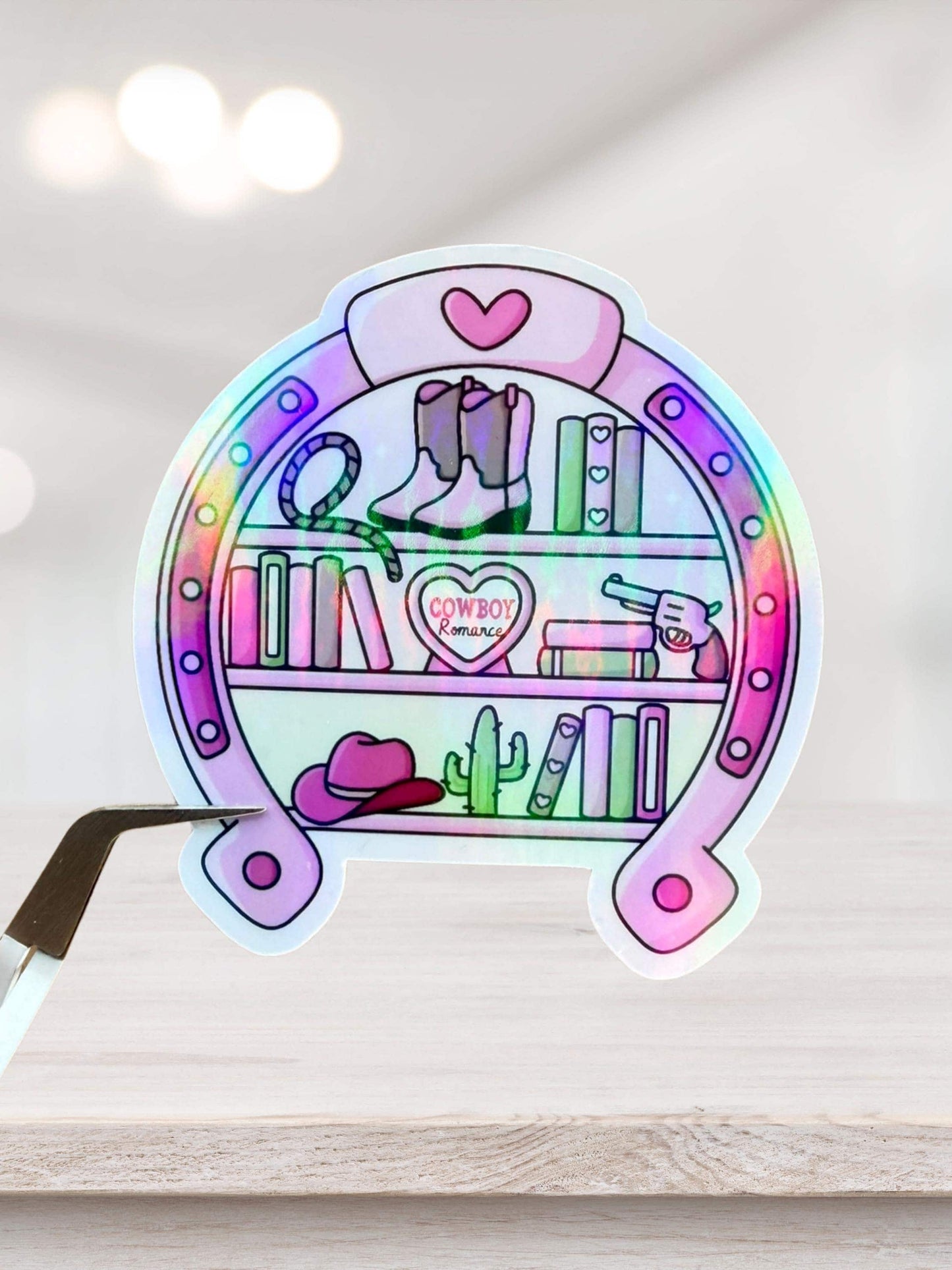Cowgirl Romance Sticker | Western Bookish Sticker