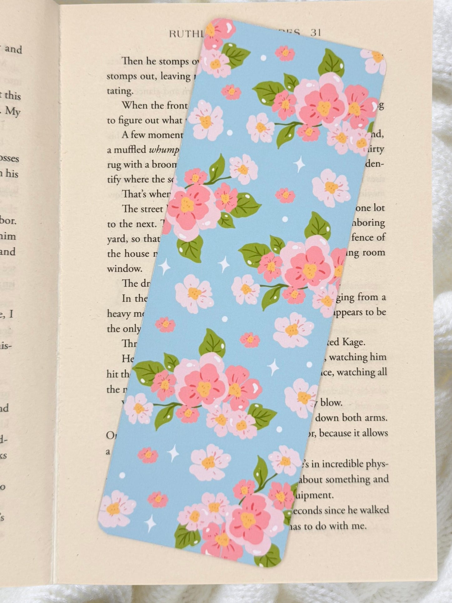Cherry Blossom Bookmark | Sakura Aesthetic Bookmark