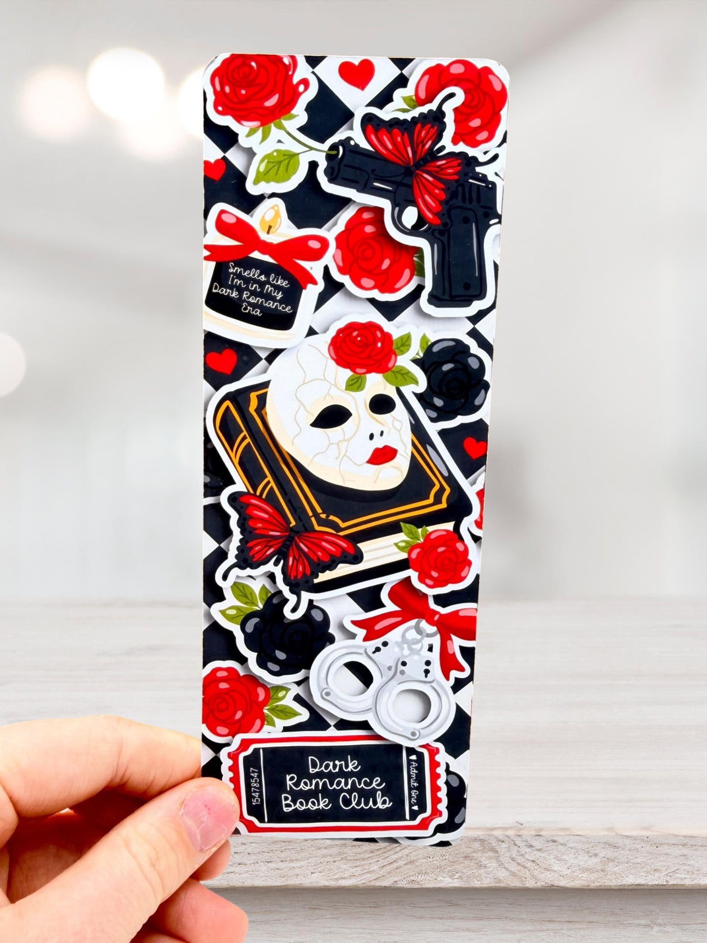 Dark Romance Bookmark | Gothic Rose Bookmark