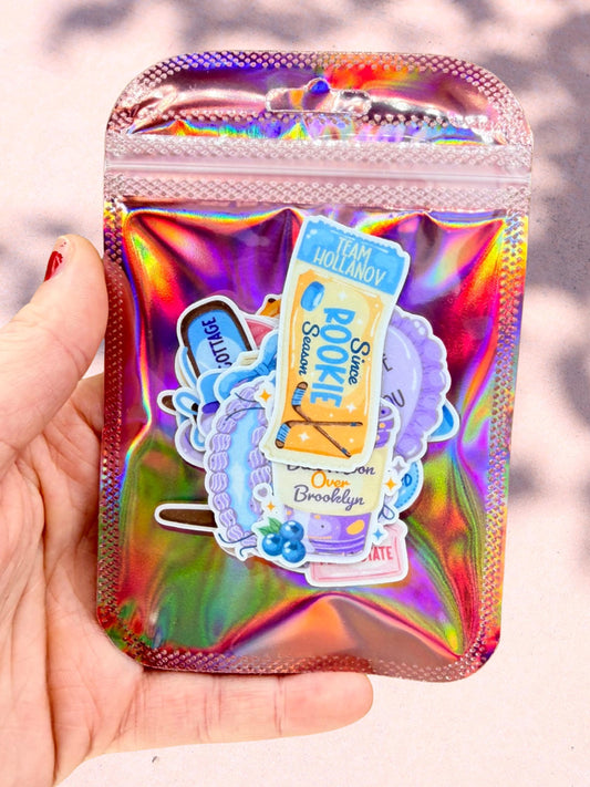 Heated Rivalry Glitter Mini Sticker Set | Bookish Hockey Romance Stickers