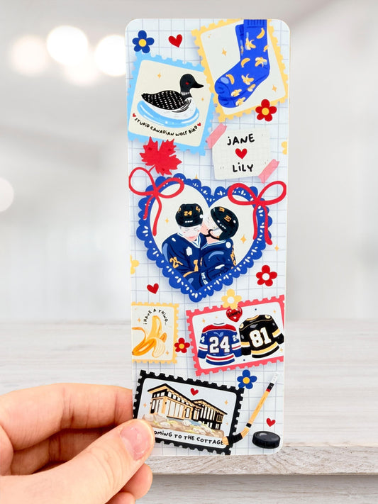 Heated Rivalry Bookmark | Hockey Romance Bookmark